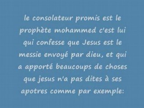 Le consolateur(esprit de vérité) et le saint esprit