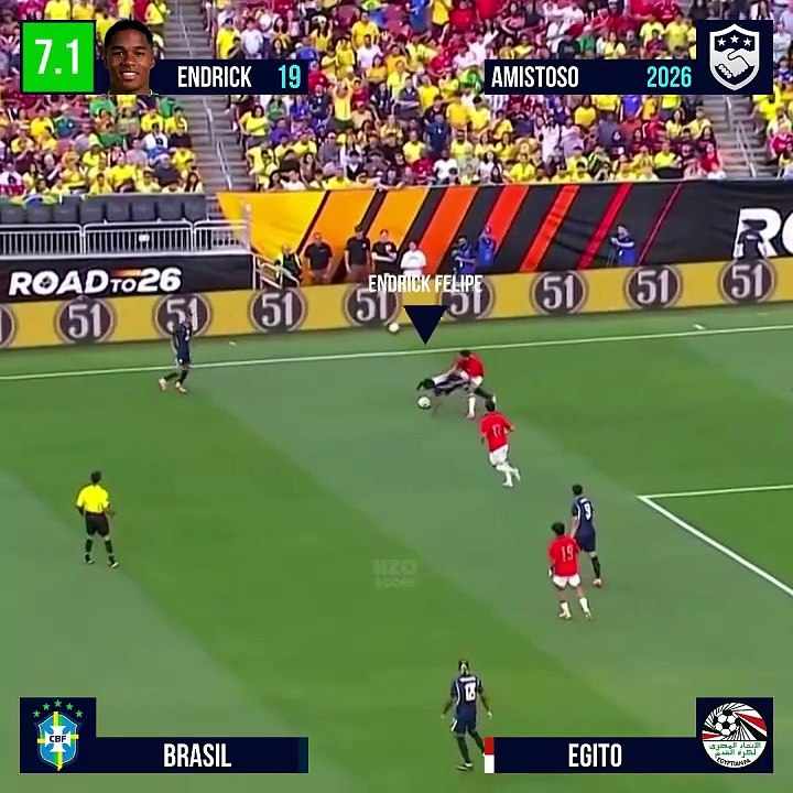 AVALIANDO ENDRICK VS EGITO - AMISTOSO 2026 #endrick #brasil #nzoscore
