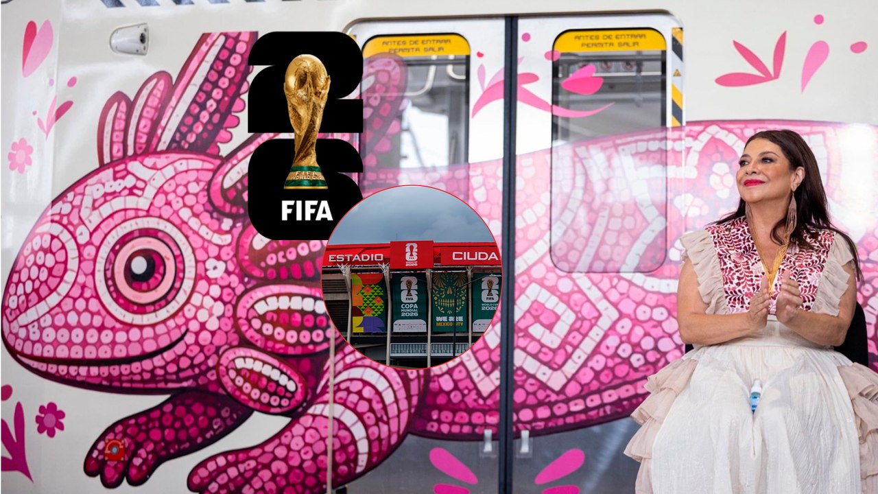 Clara Brugada vuelve a colocar ajolotes cerca del Estadio Azteca y desata reacciones previo al Mundial 2026