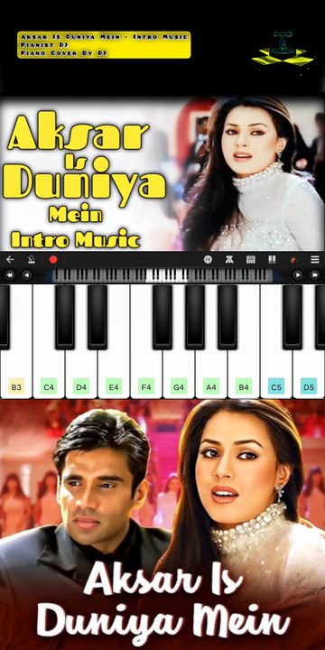 Aksar Is Duniya Mein - Intro Music | Piano Cover By DJ | Pianist DJ | Walk Band