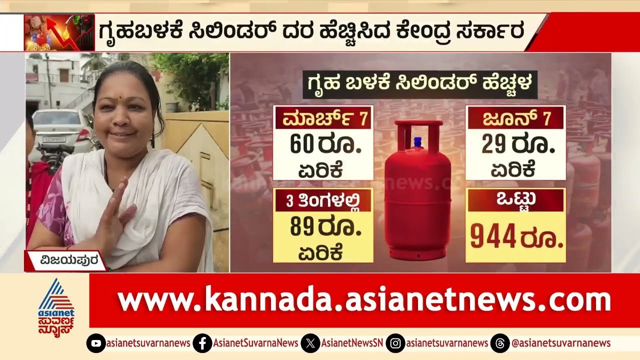 ಬೆಂಗಳೂರಲ್ಲಿ 944 ರೂಪಾಯಿಗೆ ತಲುಪಿದ LPG ದರ! | Gas Cylinder Price Hike | Public Anger | Suvarna News