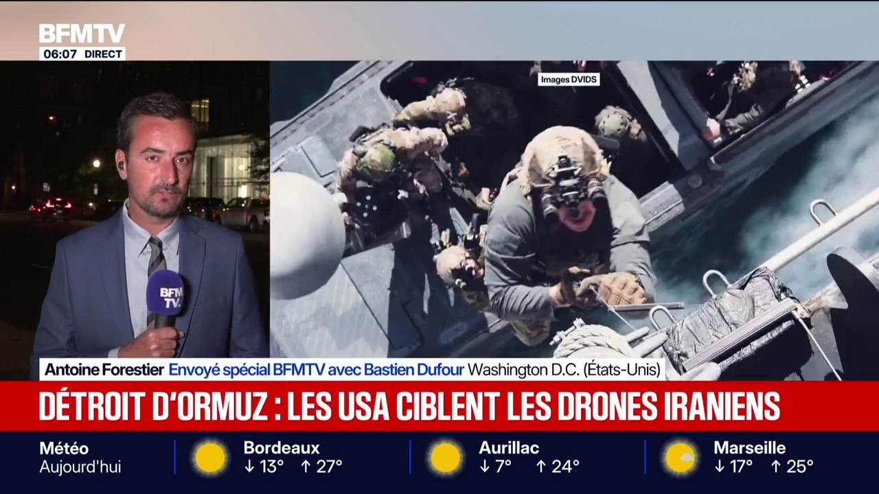 Détroit d'Ormuz: les États-Unis annoncent avoir une nouvelle fois intercepté deux drones iraniens
