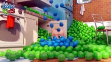 Johny Johny Yes Papa - Learn Colors with Colorful BALLS & Marble Run - Nursery Rhymes & Kids Songs