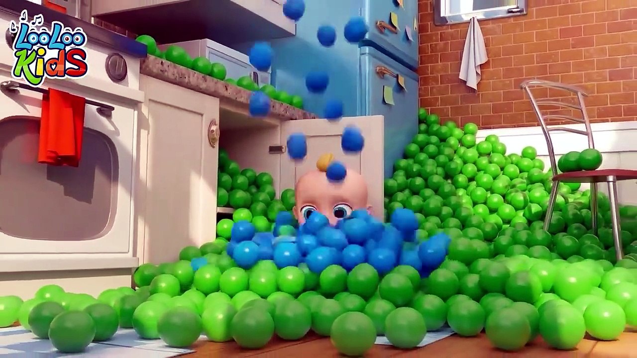 Johny Johny Yes Papa - Learn Colors with Colorful BALLS & Marble Run - Nursery Rhymes & Kids Songs