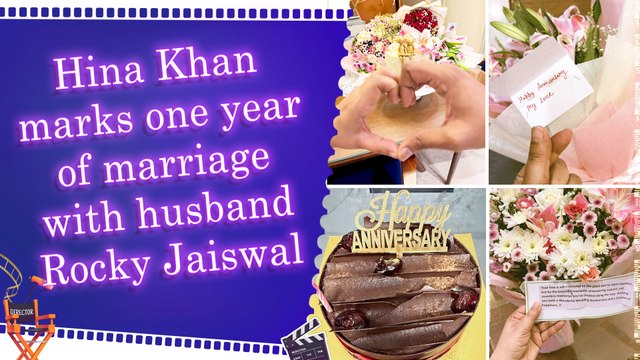 Hina Khan and Rocky Jaiswal celebrate first wedding anniversary with heartfelt post