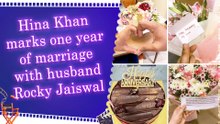 Hina Khan and Rocky Jaiswal celebrate first wedding anniversary with heartfelt post