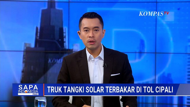 Truk Tangki Solar Terbakar di Tol Cipali Usai Tabrak Truk Bermuatan Kayu | SAPA PAGI