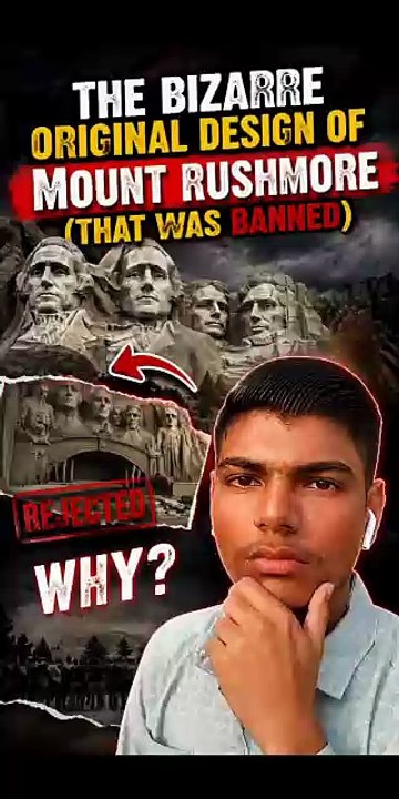The Bizarre Original Design of Mount Rushmore (That Was Banned) #mountrushmore #secretfact #usafact #facts
