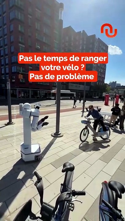 Ce robot mignon range votre vélo !
