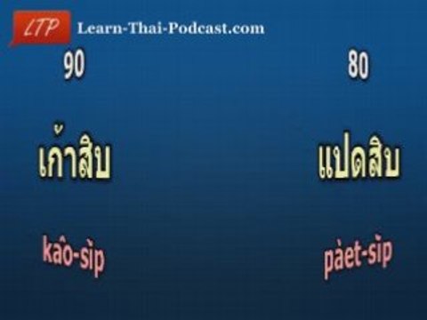 Learn Thai Language Lesson: Counting and Numbers in Thai