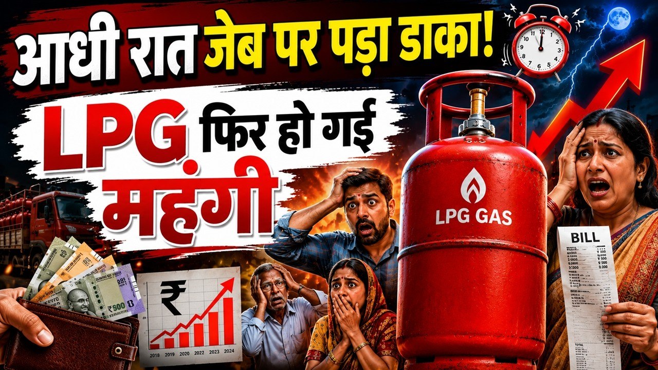 LPG Price Hike : घरेलू सिलेंडर फिर हो गया महंगा, महंगाई के झटके से गुस्से में जनता