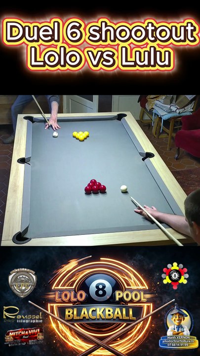 Duel 6 shootout Lolo vs Lulu  #8ball #8pool #blackball #billard #ultimatepool #pourtoi #fyp #fluxshorts #reels