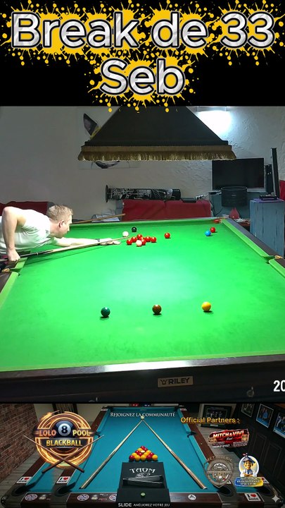 Break de 33 Seb #8ball #8pool #blackball #billard #ultimatepool #pourtoi #fyp #fluxshorts #reels