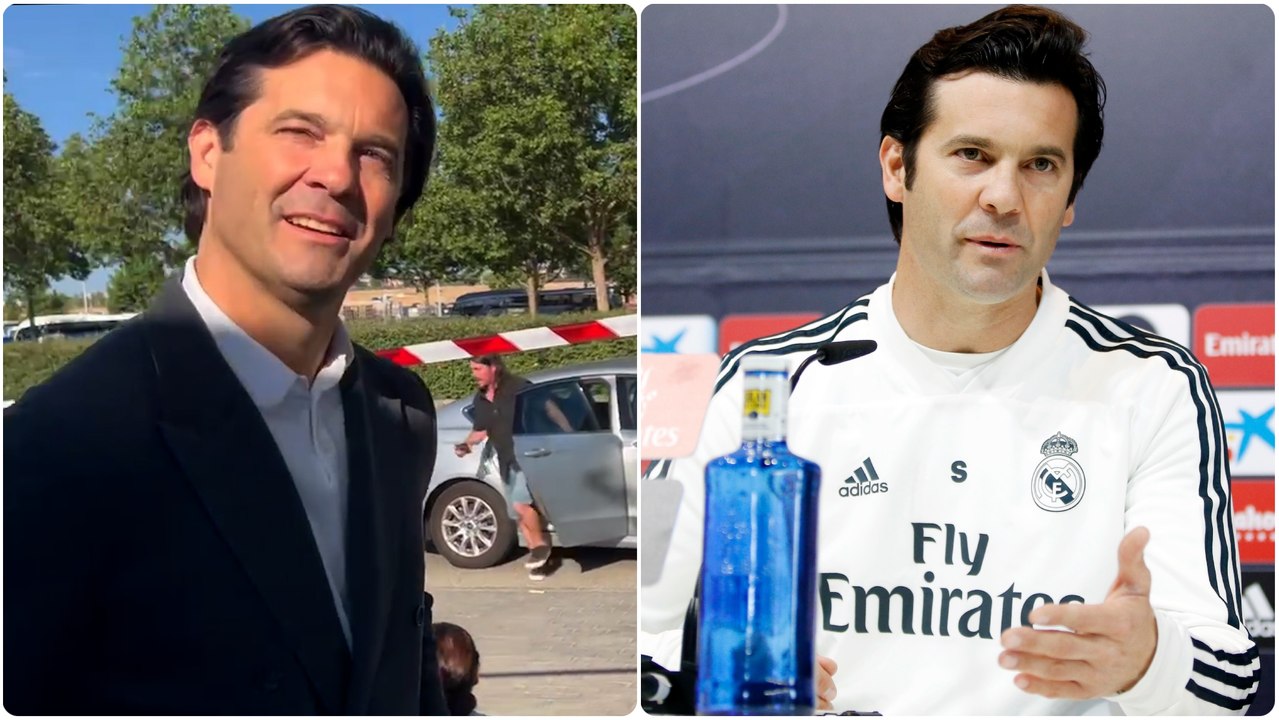 Santiago Solari no se quiso perder la votación y fue cariñoso con la gente