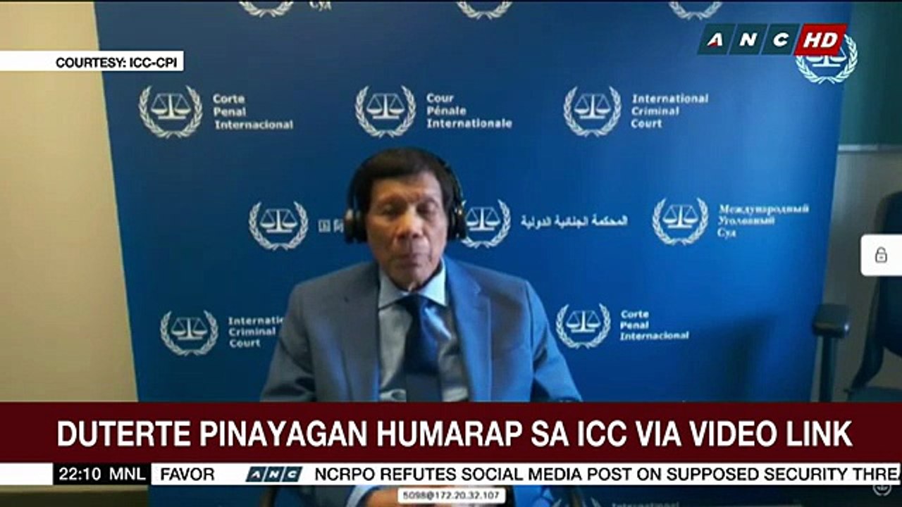Former Philippine President Rodrigo Roa Duterte International Criminal Court Pre-Trial [Full Movie]