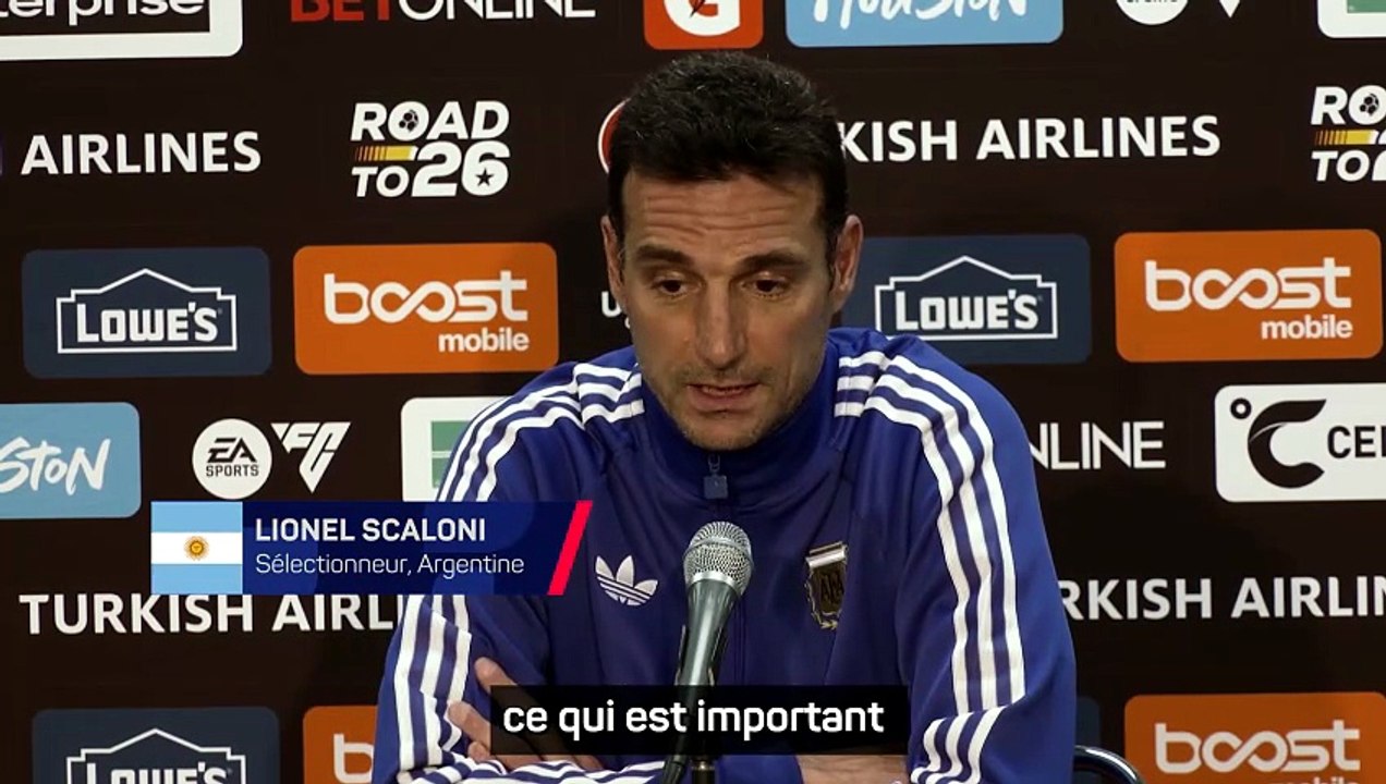 Scaloni rassuré par la gestion de Messi avant la Coupe du monde