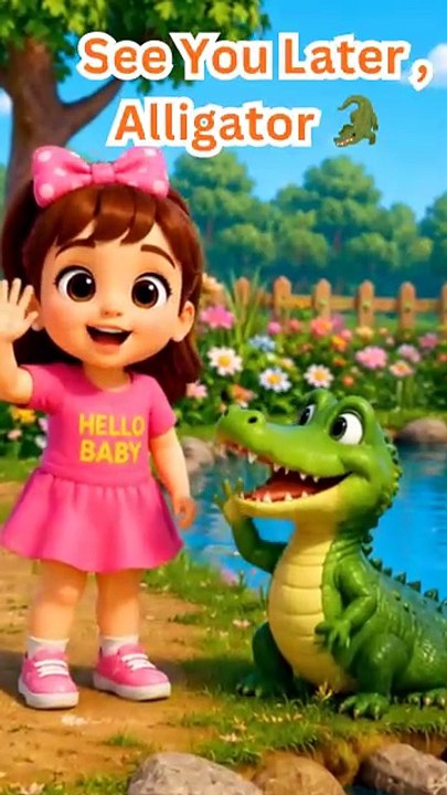 See You Later Alligator 🐊 | Fun Goodbye Song for Kids | Nursery Rhymes & Preschool Learning