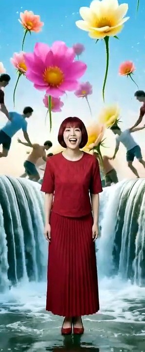 등에서 미인이
