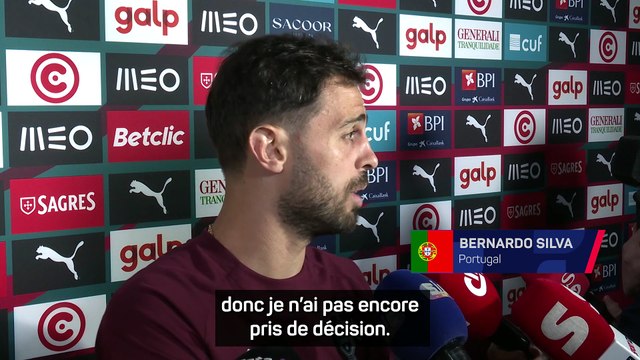 Bernardo Silva sur son avenir : “Le jour où je déciderai, vous le saurez”