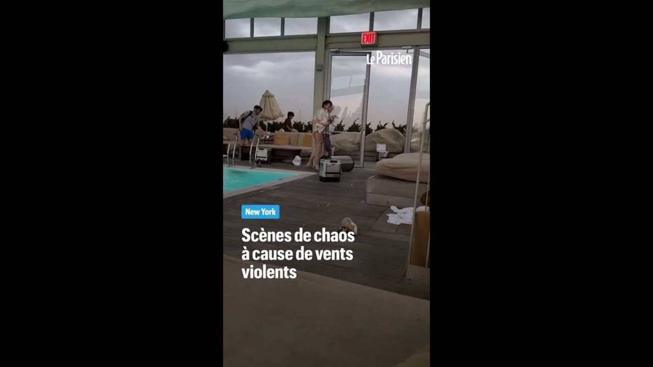 New York : scènes de chaos à cause de vents violents