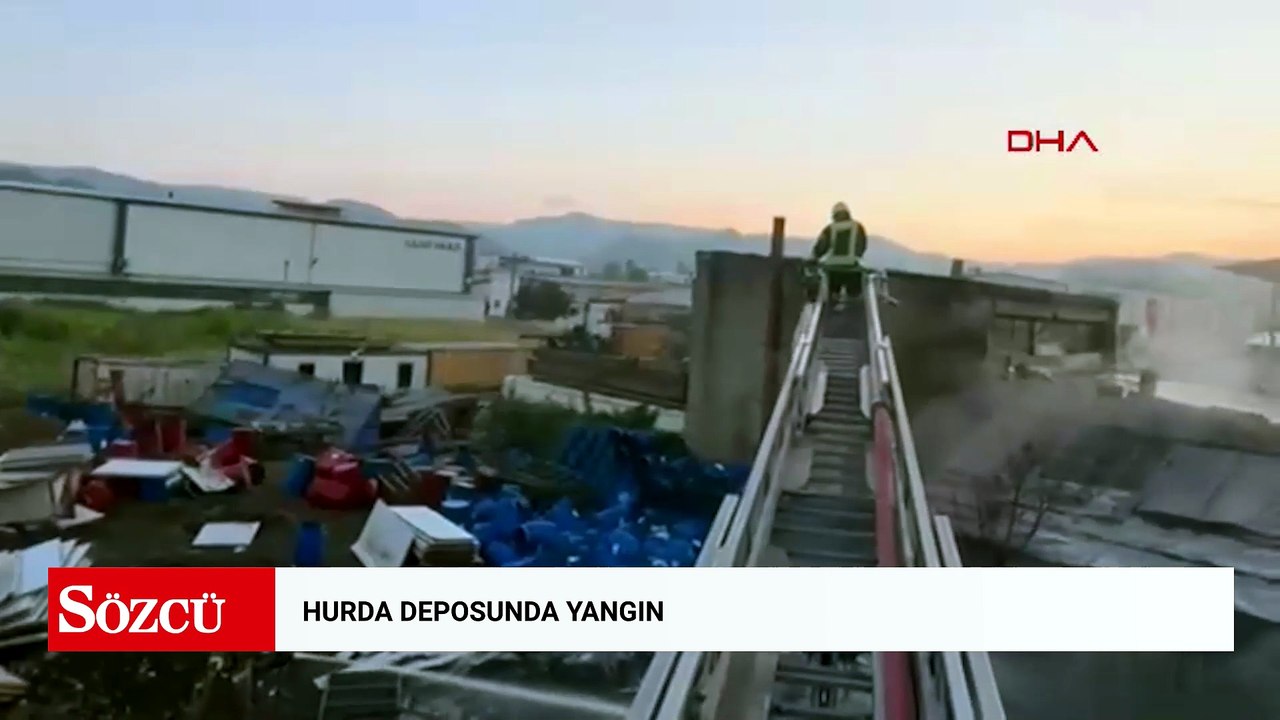 Hurda deposunda yangın
