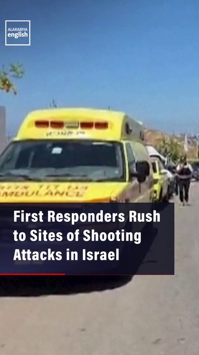 First Responders Rush to Sites of Shooting Attacks in Israel