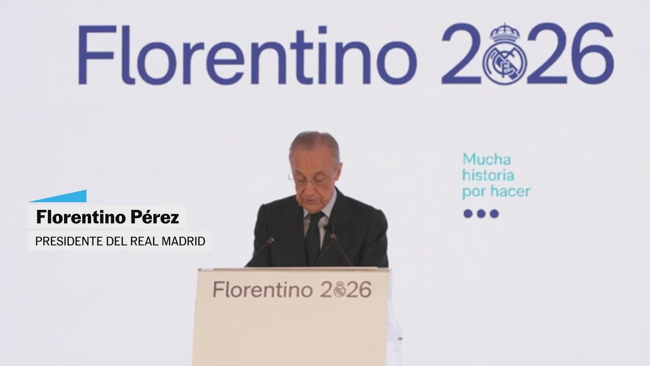 La rueda de prensa de Florentino Pérez y Enrique Riquelme antes de las elecciones