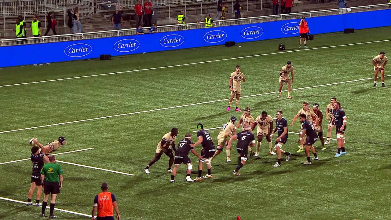 TOP 14 - Essai de Thomas DARMON (MHR) - LOU Rugby - Montpellier Hérault Rugby