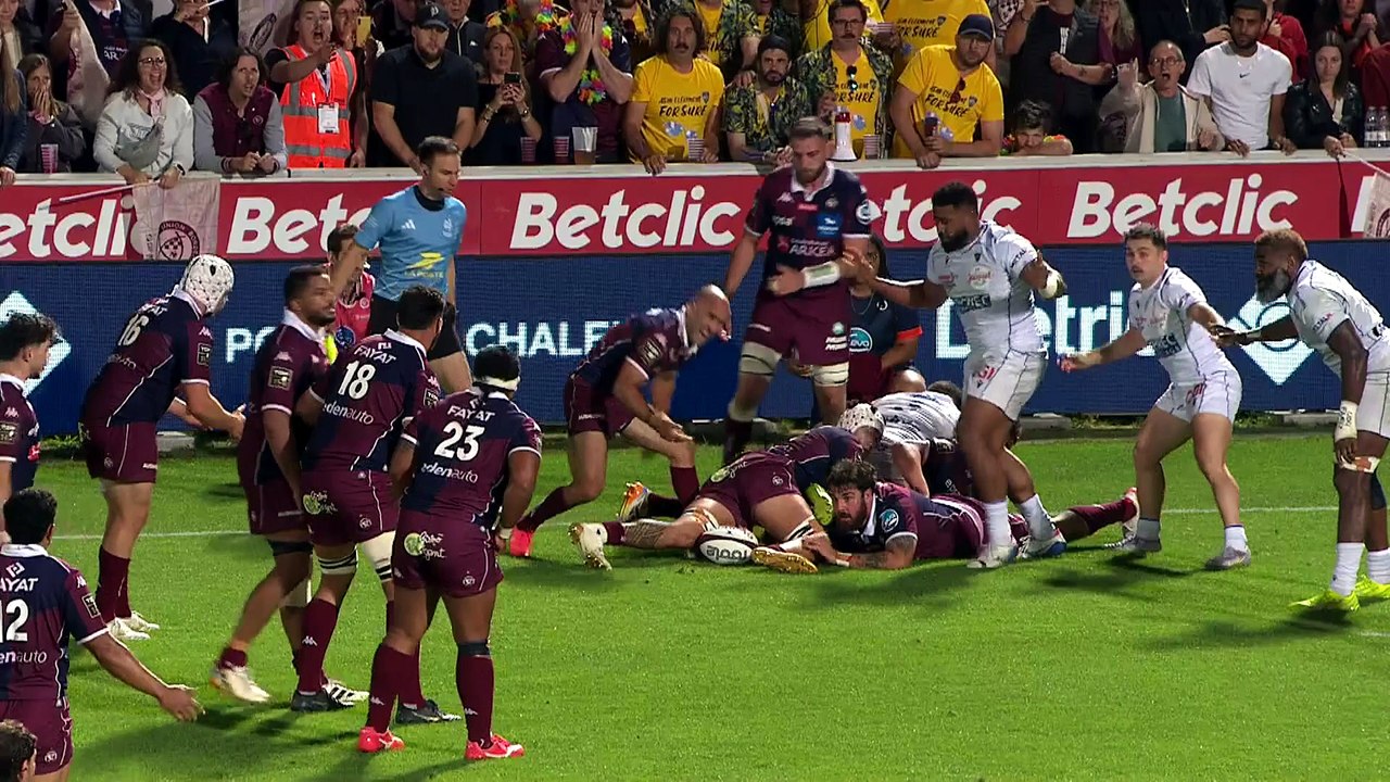 TOP 14 - Essai de Maxime LUCU 2 (UBB) - Union Bordeaux-Bègles - ASM Clermont