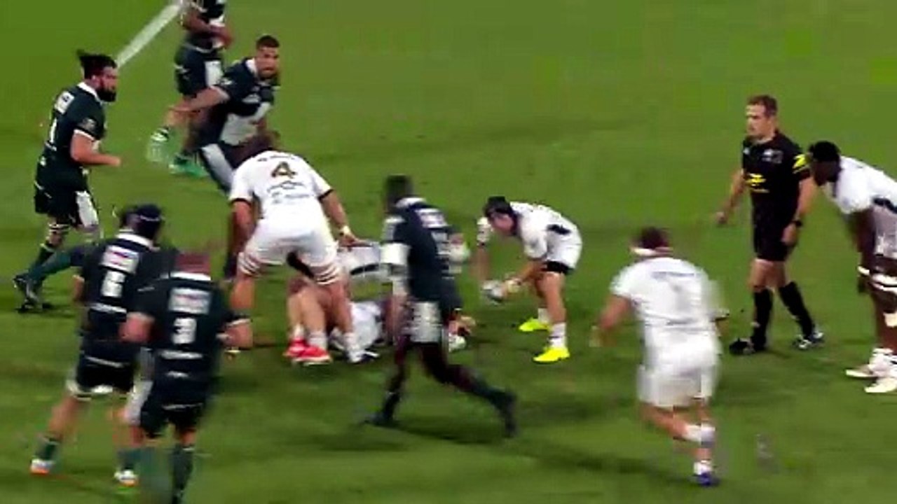 TOP 14 - Essai de Tjiuee UANIVI (USM) - Section Paloise - US Montauban