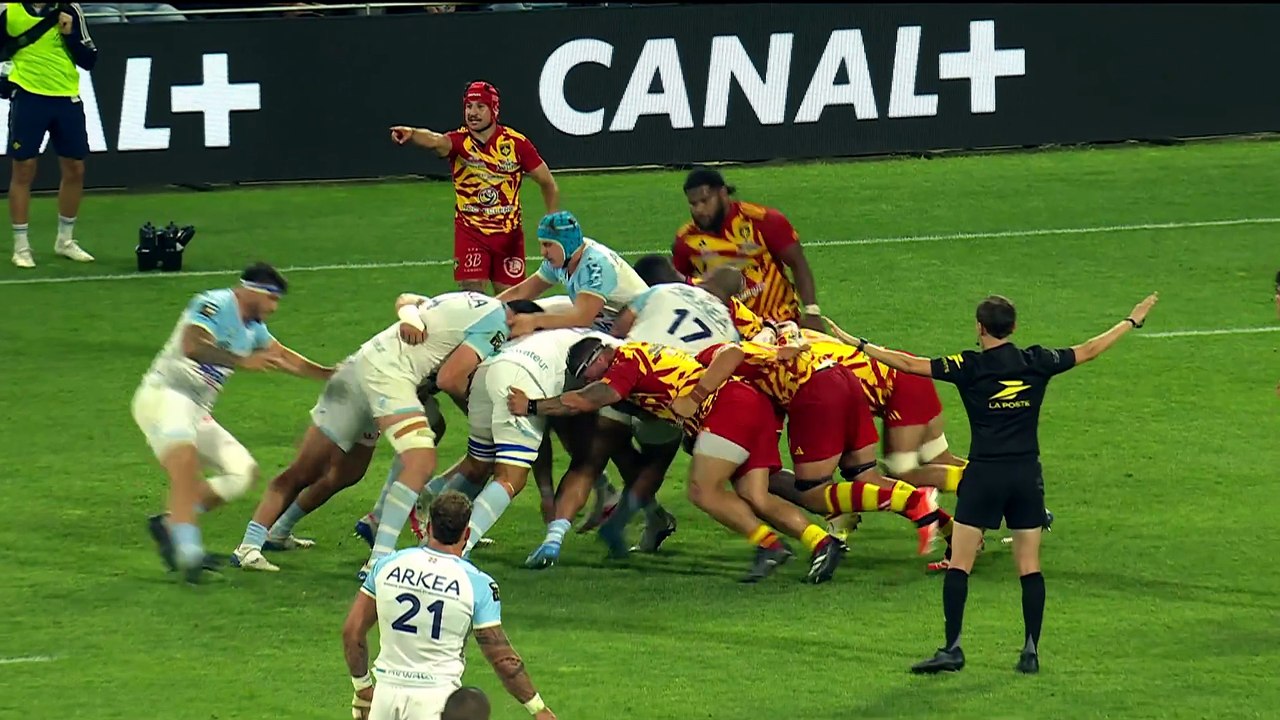 TOP 14 - Essai de Tom SPRING 2 (AB) - Aviron Bayonnais - USA Perpignan
