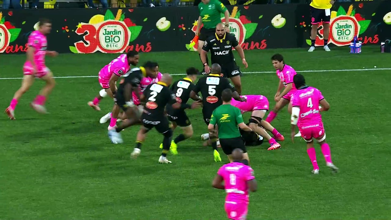 TOP 14 - Essai de Nolann LE GARREC (SR) - Stade Rochelais - Stade Français Paris