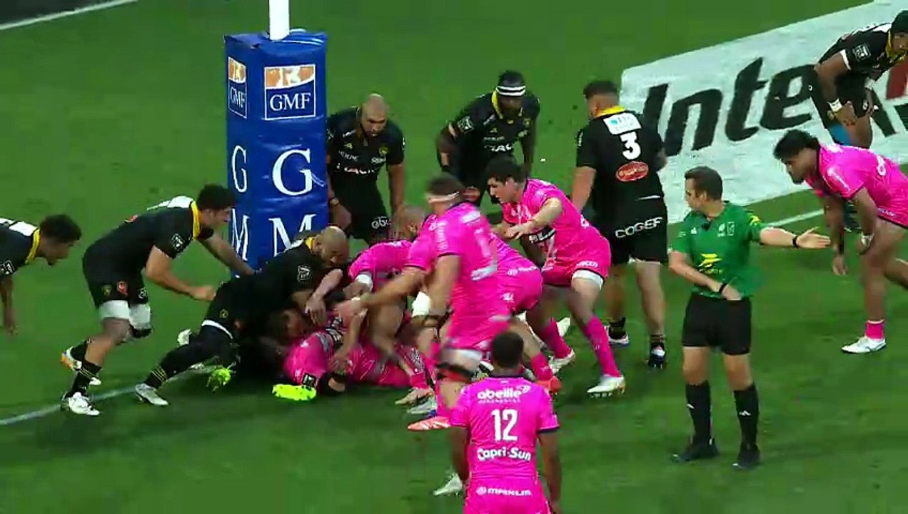 TOP 14 - Essai de Joe MARCHANT (SFP) - Stade Rochelais - Stade Français Paris
