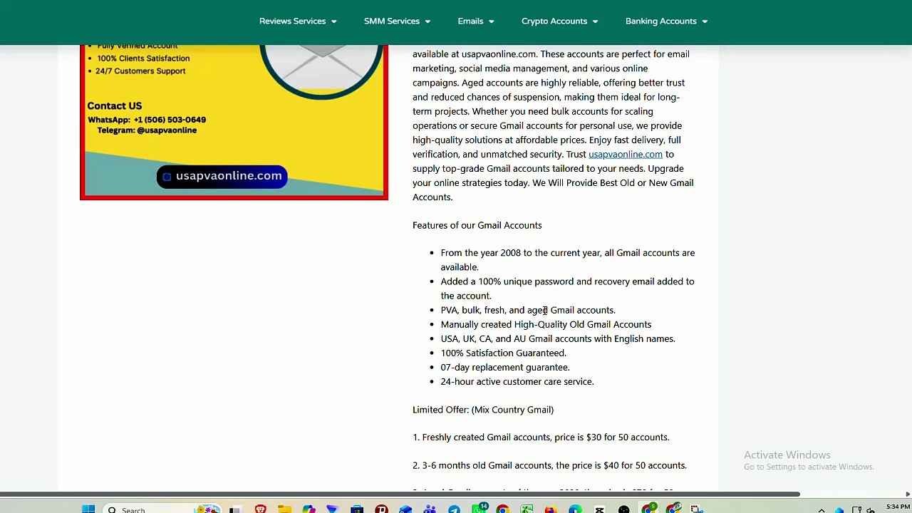 How To Buy Gmail accounts USA Aged & Bulk
