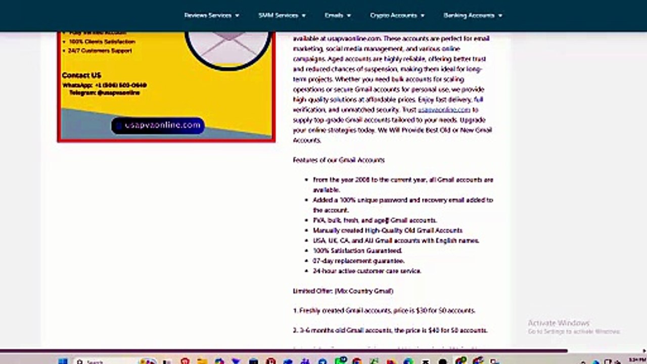 Where Can i Buy old Gmail Accounts PVA Bulk & Aged