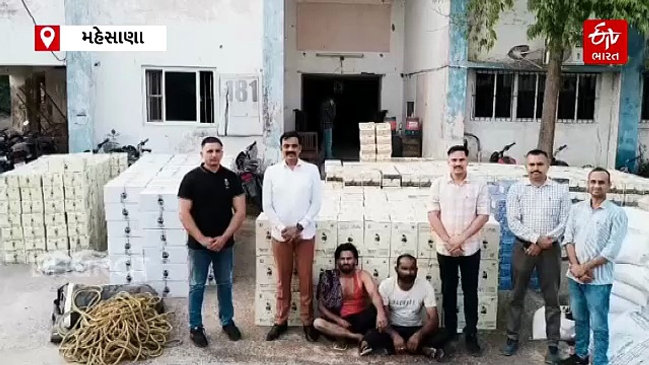 મહેસાણા LCBની લાલ આંખ, ઊંઝાના મકતુપુર હાઇવે પરથી કાળી માટીની આડમાં લઈ જવાતો કરોડનો વિદેશી દારૂ ઝડપાયો