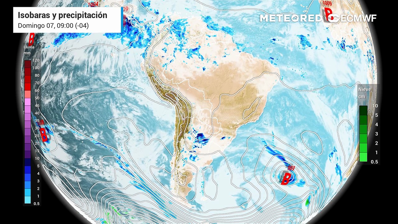 Llega un nuevo sistema frontal a la zona central y Santiago
