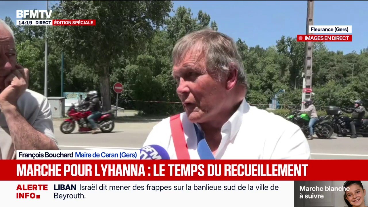 Marche blanche pour Lyhanna: les maires qui ont aidé aux recherches présents
