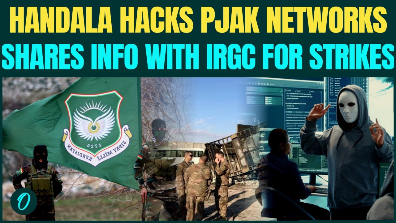 Handala HACKS Anti-Iran’s PJAK Networks; Passes Info to IRGC For Missiles, Drone Strikes in Iraq