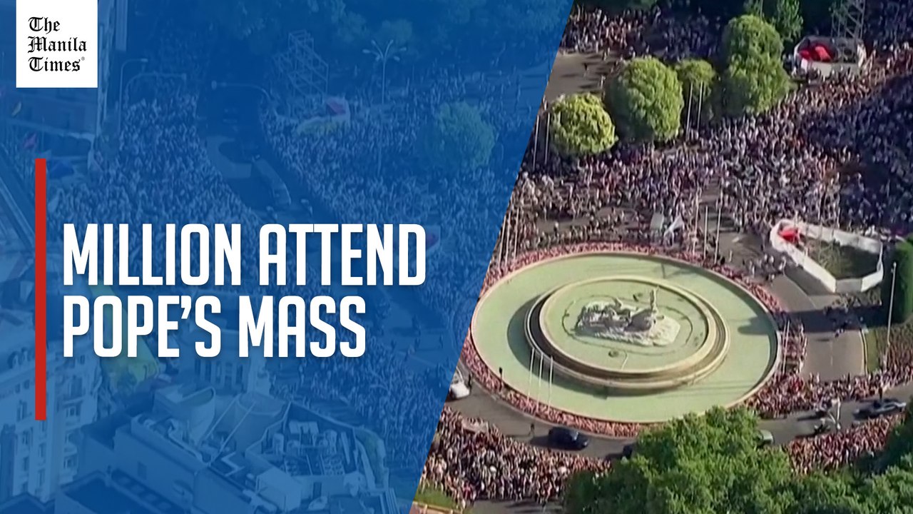 Over 1.2 million people attend Pope's mass in Madrid