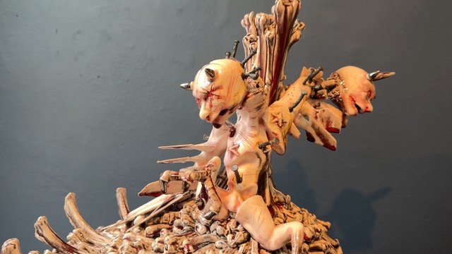 The Sculpture Gallery in Leeds Corn Exchange: Sculpture North summer exhibition