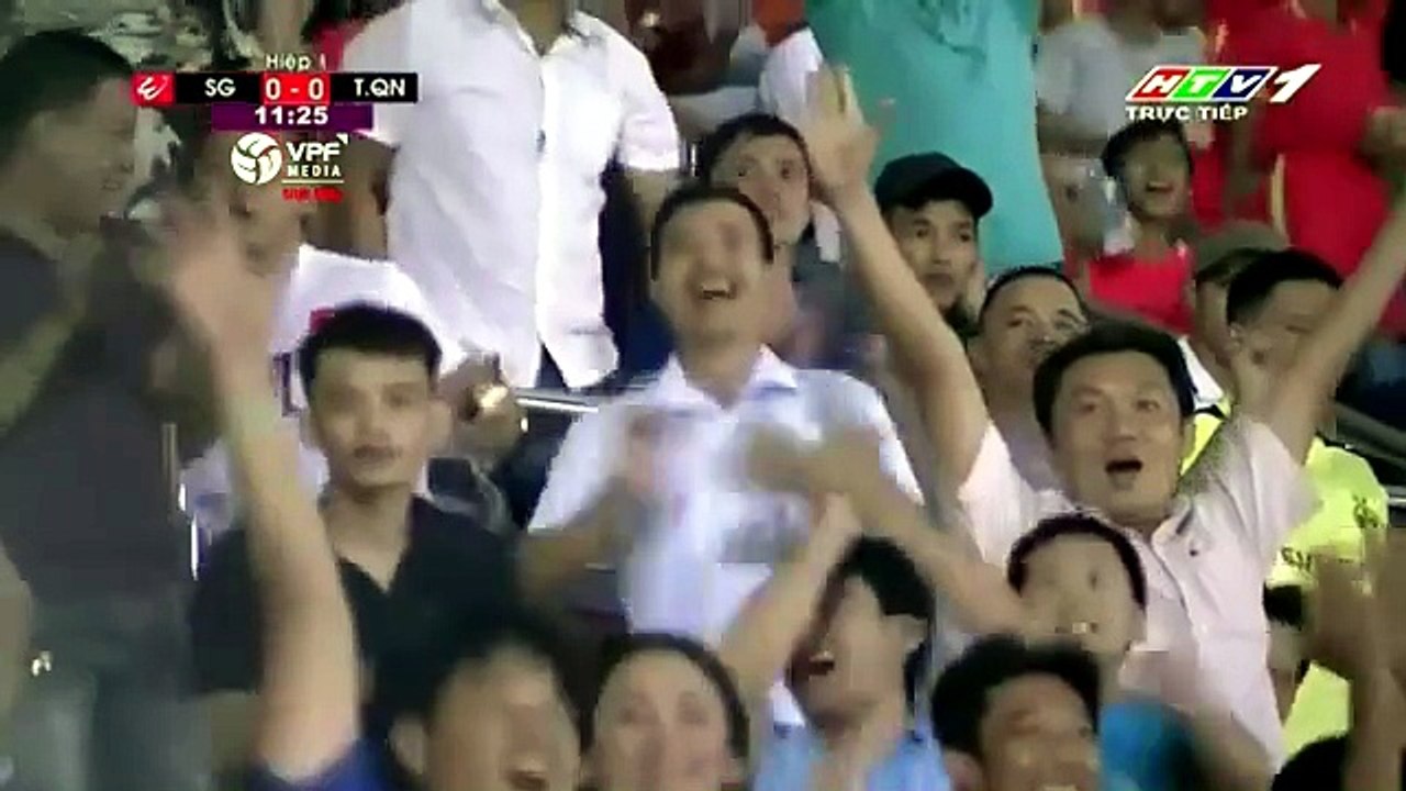 Sài Gòn 1-2 Than Quảng Ninh - Goals and Highlights (18/3/2018) | HTV1 - Đài Truyền Hình TP Hồ Chí Minh
