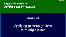 142 - Applying percentage item to multiple items