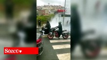 Kağıthane’de düğün konvoyunda motosikletle trafiği kapatıp patinaj çekti; 136 bin lira ceza kesildi