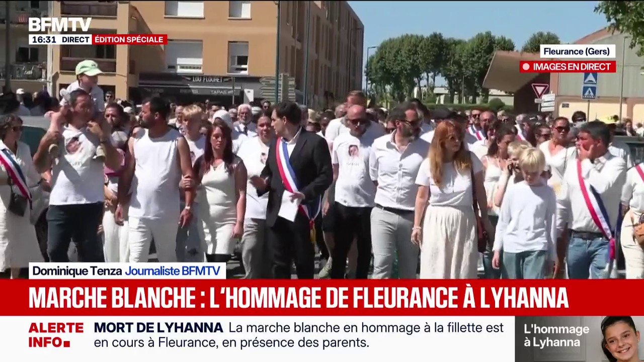 Marche blanche pour Lyhanna: le cortège arrive à son point d'arrivée