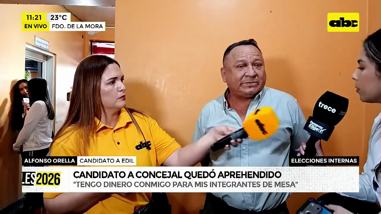 Detienen a candidato a concejal Alfonso Orella con fajos de dinero