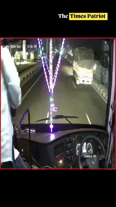 Highway Near-Miss in Tamil Nadu Caught on Camera
