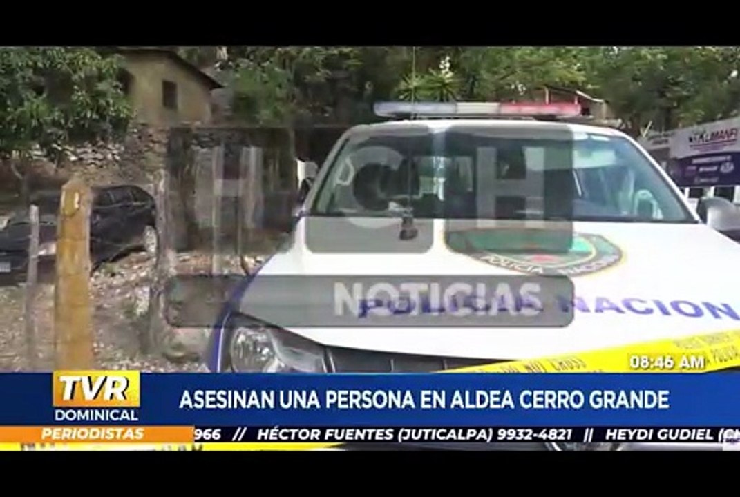 ¡Violento! A punta de pedradas le quitan la vida  a una persona en la aldea Cerro Grande