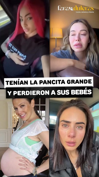 Famosas que ya tenían la pancita muy grande y perdieron a sus bebés