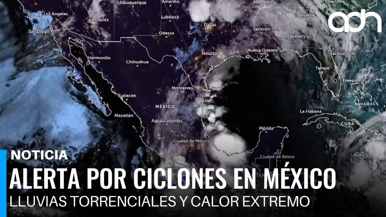 Alerta en México: vigilan dos potenciales ciclones en el Pacífico